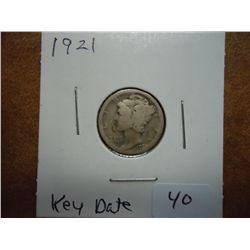 1921 MERCURY DIME (KEY DATE)