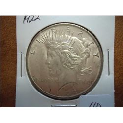 1922 PEACE SILVER DOLLAR