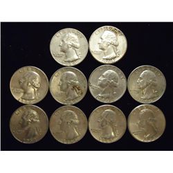 10-1964 WASHINGTON SILVER QUARTERS