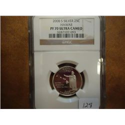 2008-S SILVER HAWAII QUARTER NGC PF70 ULTRA CAMEO