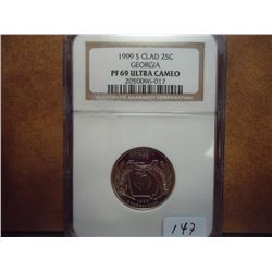 1999-S GEORGIA QUARTER NGC PF69 ULTRA CAMEO