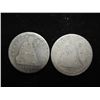 Image 1 : 1875 & 76 SEATED LIBERTY QUARTERS