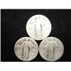 Image 1 : 1926,27 & 29 STANDING LIBERTY QUARTERS