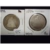 Image 1 : 1875 & 76 SEATED LIBERTY QUARTERS