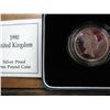 Image 2 : 1990 UNITED KINGDOM SILVER PROOF 1 POUND COIN