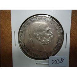 1900 AUSTRIAN 5 CORONA .6944 OZ. ASW