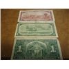 Image 2 : 1937 & 54 CANADA $1 AND 1954 CANADA $2 CURRENCIES
