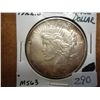 Image 1 : 1922-S PEACE SILVER DOLLAR MS63