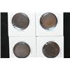 Image 1 : Canada Large One Cent; Early 1900's; Various Conditions; Lot of 4