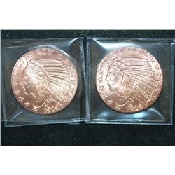 Golden State Mint Copper Round; .999 Fine Copper 1 Oz.; Lot of 2