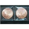 Image 1 : Golden State Mint Copper Round; .999 Fine Copper 1 Oz.; Lot of 2