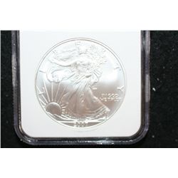 2007 Silver Eagle $1; Early Releases; NGC Graded MS69