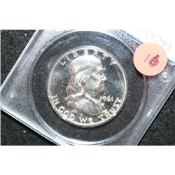 1961 Ben Franklin Half Dollar; PCGS Graded PR65