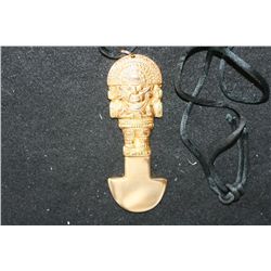 1982 World's Fair Gold Plated Necklace; Made in Peru