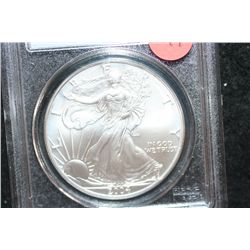 2004 Silver Eagle $1; PCGS Graded MS69