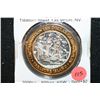 Image 1 : 2002 Treasure Island At The Mirage Las Vegas NV Limited Edition Two-Tone $10 Gaming Token; .999 Fine