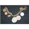 Image 2 : US & Foreign Coin Charm Bracelet