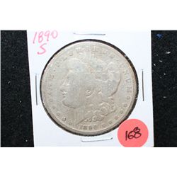 1890-S Silver Morgan $1