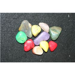 Polished Colored Rocks; Lot of 10
