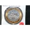 Image 1 : Stardust Resort Las Vegas NV Limited Edition Two-Tone $10 Gaming Token; .999 Fine Silver .60% Oz. AS