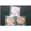 Image 2 : 2012 Provident Metals Copper Round; .999 Fine Copper 1 Oz.; Year of the Dragon; Lot of 3