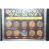 Image 1 : World War I & World War II Penny Collection; Lot of 10