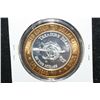 Image 2 : Treasure Island At The Mirage Las Vegas NV Limited Edition Two-Tone $10 Gaming Token; .999 Fine Silv