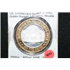 Image 1 : Golden Nugget Las Vegas NV Limited Edition Two-Tone $10 Gaming Token; .999 Fine Silver .60% Oz. ASW