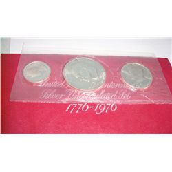 1976 3 Pc Mint Uncirculated Silver Set