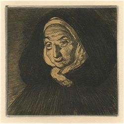 Charles Cottet Original Etching