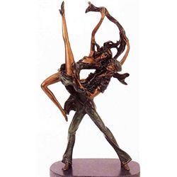 "Dancers" Bronze Sculpture Inspired - Icart