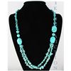 Image 1 : Natural 435.79ctw Turquoise Sterling Silver Necklace