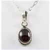 Image 1 : 11.5ctw Purple Amethyst Silver Pendant