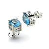 Image 1 : Topaz 2.20ctw Earring 14kt White Gold