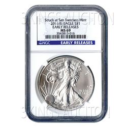 Certified Uncirculated Silver Eagle 2011(S) (San Franci