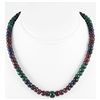 Image 1 : 297.84ct Natural Multi-Color Rondelles Necklace