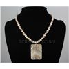 Image 1 : 221.26 CTW FRESHWATER CAPIZ PENDANT/MOTHER OF PEARL 24"