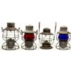 Image 1 : Assorted Railroad Lantern Group c1906-c1922 - 2012aug - "Railroadiana"
