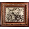 Image 1 : Central Pacific Railroad Magnificent Framed Ink Drawing CA - 2012aug - "Railroadiana"