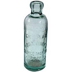 Crystal Soda Works Bottle AZ - Tucson,Pima County - c1907 - 2012aug - General Americana