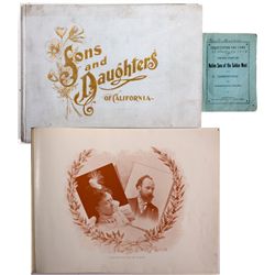 Native Sons & Daughters of the Golden West Book Duo CA - 1899 - 2012aug - General Americana