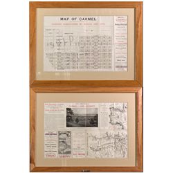 Carmel Advertisement, Framed CA - Carmel,Monterey County - c1902 - 2012aug - General Americana