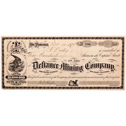 Defiance Mining Company Stock CA - Darwin,Inyo County - 1875 - 2012aug - General Americana