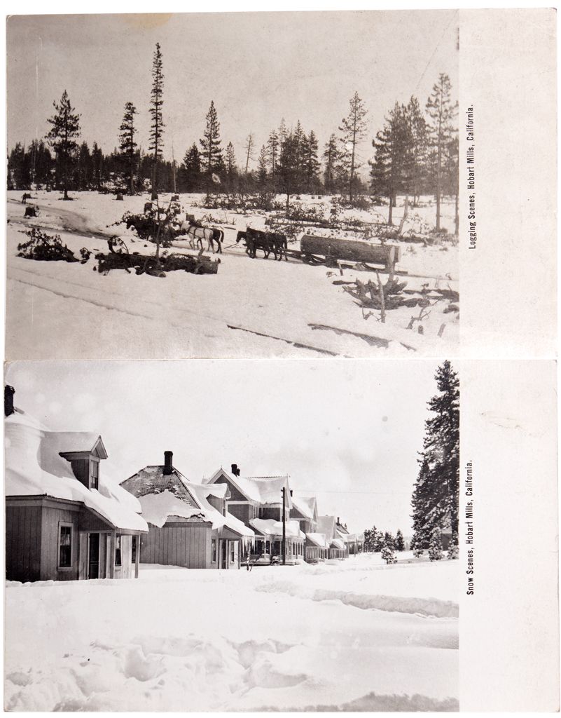 Hobart Mills Postcards CA Hobart Mills,Nevada County c1930