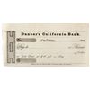 Image 1 : California Bank Unissued Check CA - San Francisco,c1850 - 2012aug - General Americana