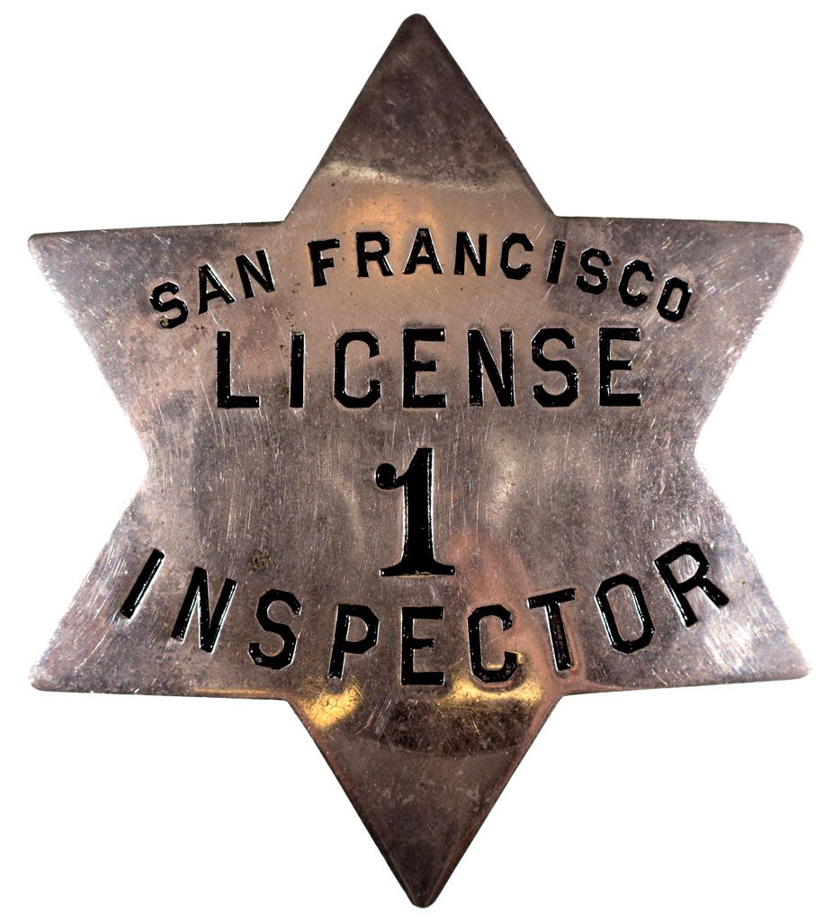 Sf Inspector Icon San Francisco Inspector Badge CA - San Francisco,c1910 - 2012aug ...