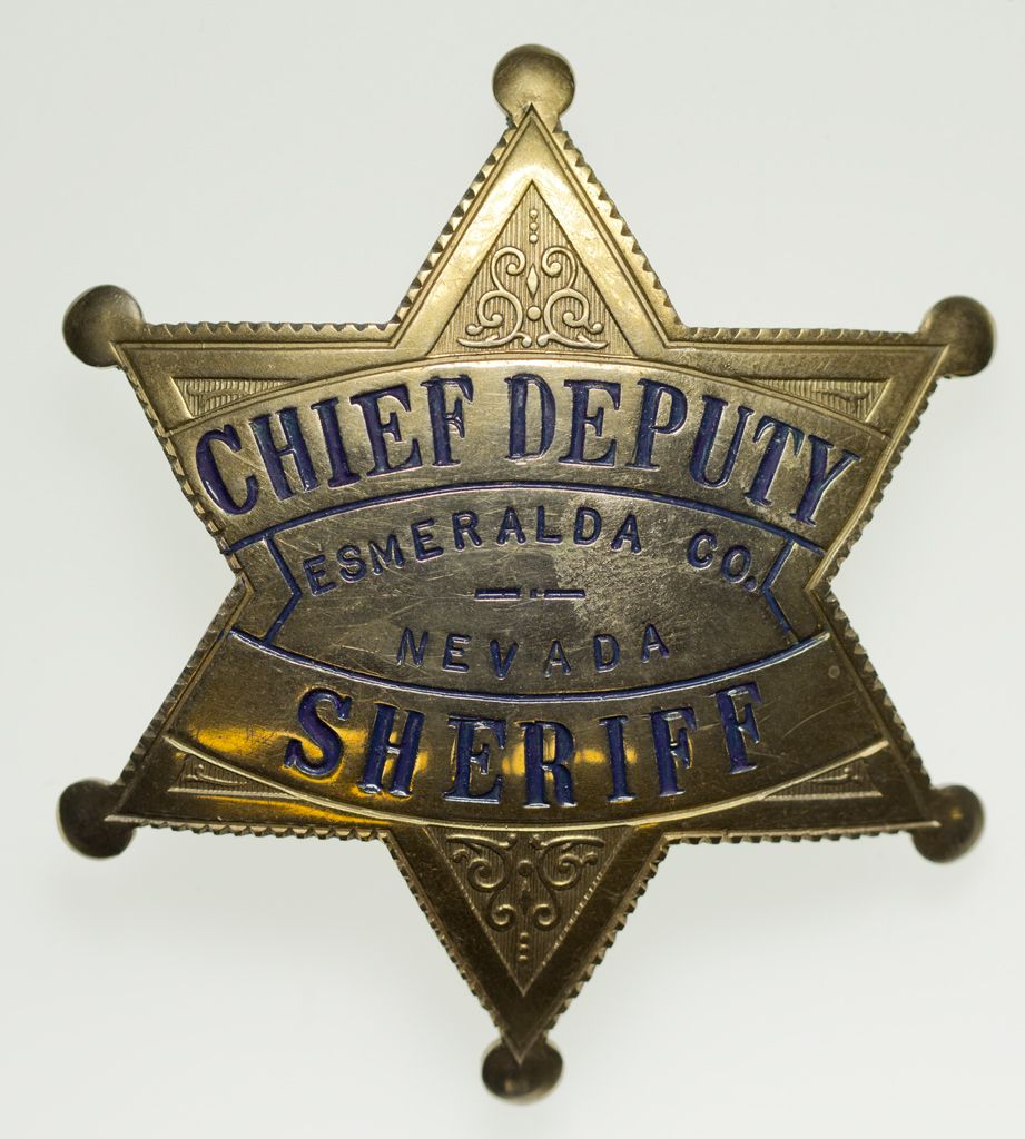 Chief Deputy Sheriff Badge NV Esmeralda County,2012aug General