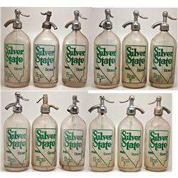 Two Six Packs of Silver State Seltzer Bottles NV - Reno,Washoe County - c1940 - 2012aug - Nevada Bot