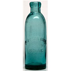 Pearson Bros. Bodie Soda Bottle CA - Bodie,Mono County - c1880-1887 - 2012aug - Saloon