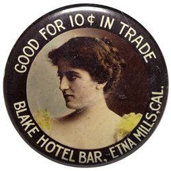 Blake Hotel Bar Mirror CA - Etna Mills,Siskiyou County - c1900-1910 - 2012aug - Saloon